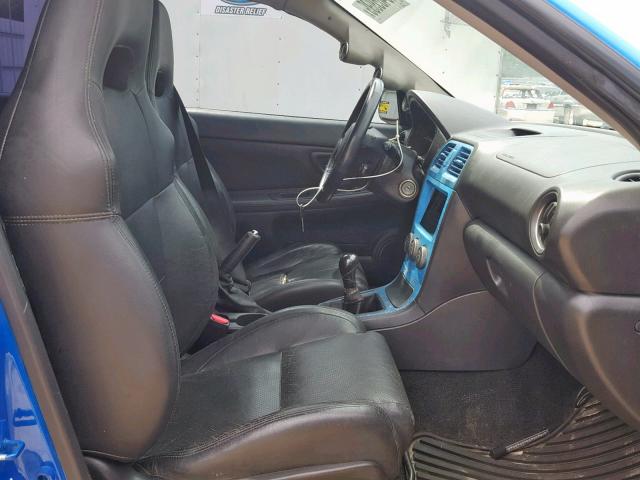 JF1GD79606G522328 - 2006 SUBARU IMPREZA WR BLUE photo 5