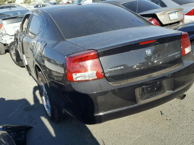 2B3CA3CV7AH299617 - 2010 DODGE CHARGER SX BLACK photo 3