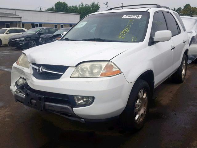 2HNYD18222H548089 - 2002 ACURA MDX WHITE photo 2