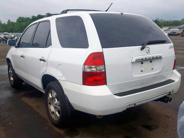 2HNYD18222H548089 - 2002 ACURA MDX WHITE photo 3