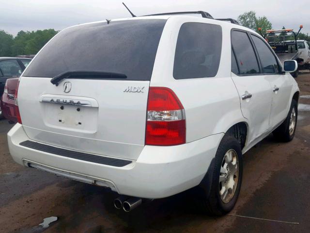 2HNYD18222H548089 - 2002 ACURA MDX WHITE photo 4