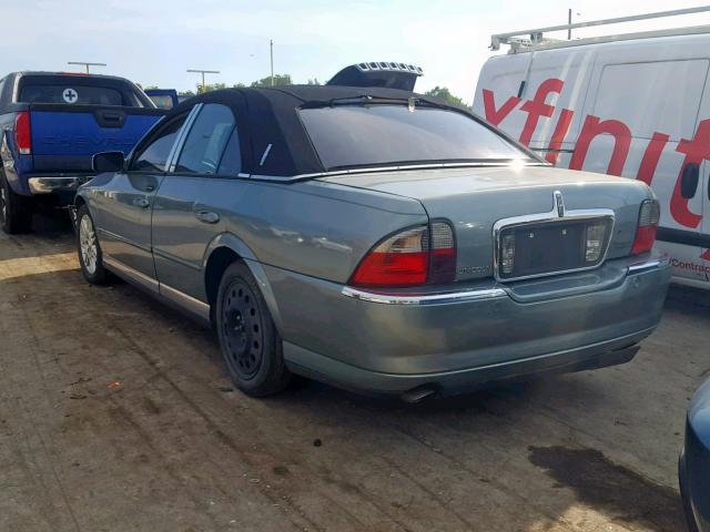 1LNHM87A83Y669722 - 2003 LINCOLN LS მწვანე ფოტო 3
