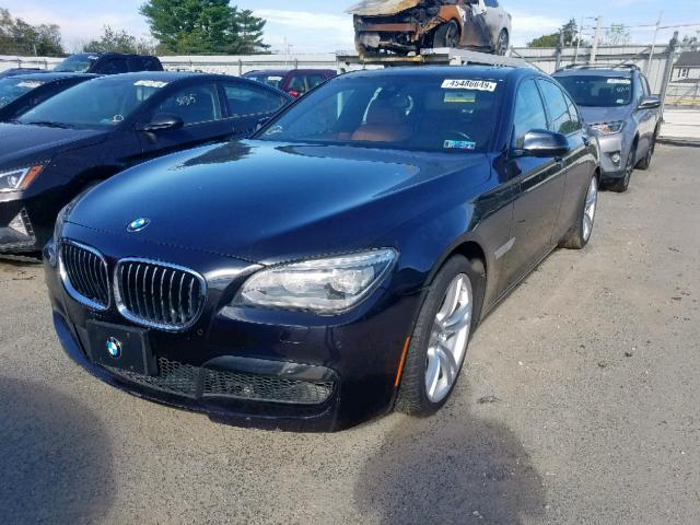 WBAYA8C57DD227607 - 2013 BMW 750 I BLUE photo 2