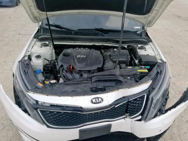 KNAGM4A76F5542508 - 2015 KIA OPTIMA LX WHITE photo 7