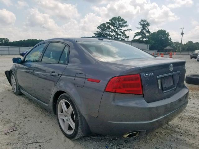 19UUA66225A075201 - 2005 ACURA TL GRAY photo 3