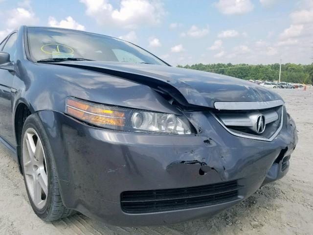 19UUA66225A075201 - 2005 ACURA TL GRAY photo 9