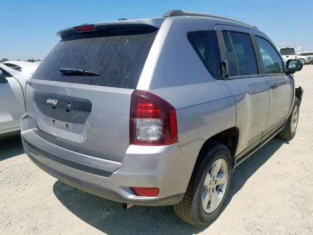 1C4NJCBA2GD575066 - 2016 JEEP COMPASS SP SILVER photo 4