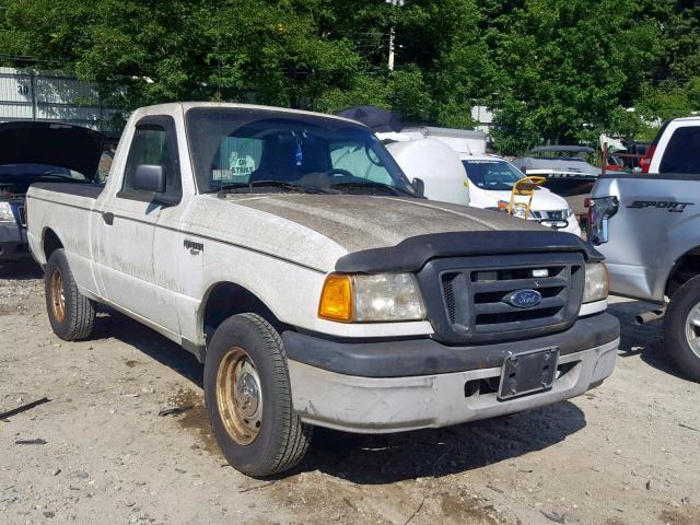 1FTYR10U15PA81509 - 2005 FORD RANGER WHITE photo 1