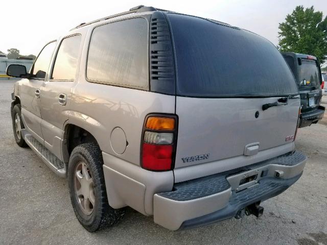 1GKEK63U05J111719 - 2005 GMC YUKON DENA BROWN photo 3