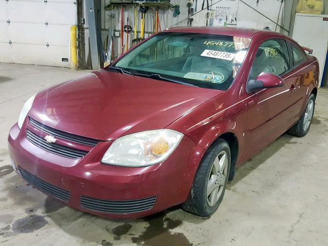 1G1AL15F677193649 - 2007 CHEVROLET COBALT LT BURGUNDY photo 2