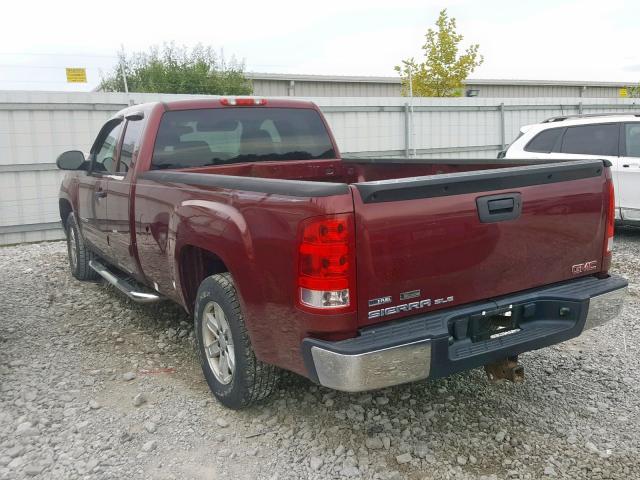 1GTEC29089E139272 - 2009 GMC SIERRA C15 RED photo 3