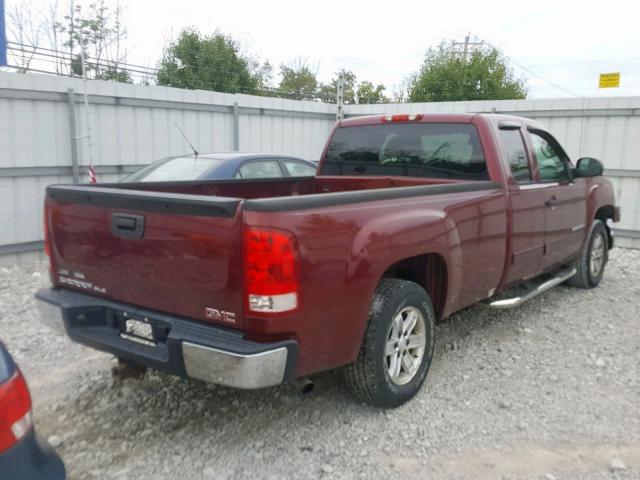 1GTEC29089E139272 - 2009 GMC SIERRA C15 RED photo 4