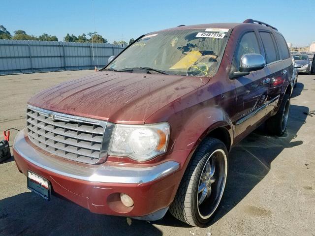 1A8HX58257F526707 - 2007 CHRYSLER ASPEN LIMI ORANGE photo 2