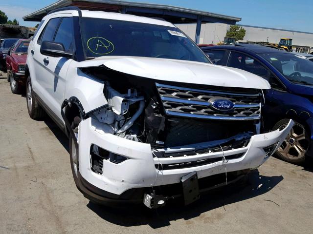 1FM5K7B88KGA42305 - 2019 FORD EXPLORER WHITE photo 1