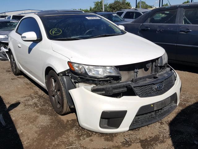 KNAFU6A27A5149668 - 2010 KIA FORTE EX WHITE photo 1