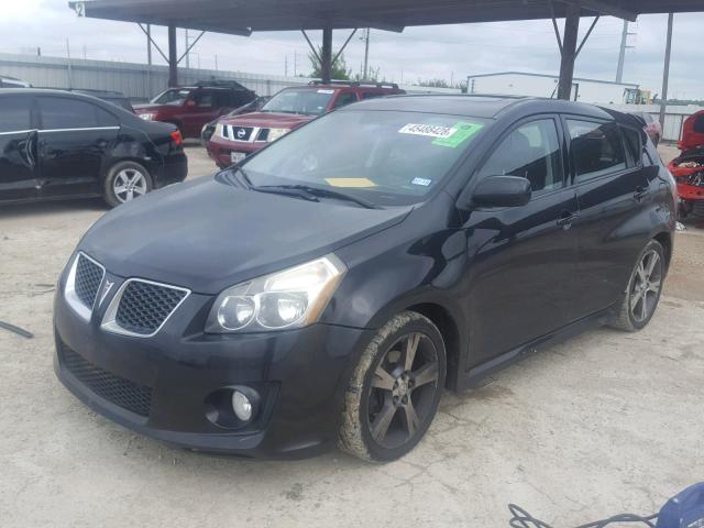 5Y2SR6E04AZ417452 - 2010 PONTIAC VIBE GT BLACK photo 2