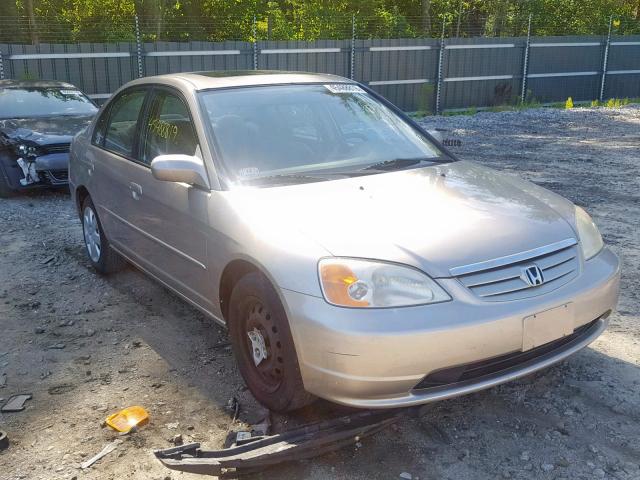 2HGES25761H508277 - 2001 HONDA CIVIC EX BEIGE photo 1