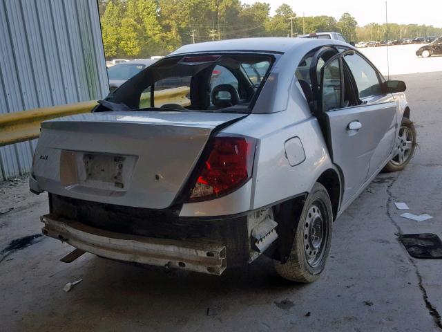 1G8AJ55F17Z192878 - 2007 SATURN ION LEVEL SILVER photo 4