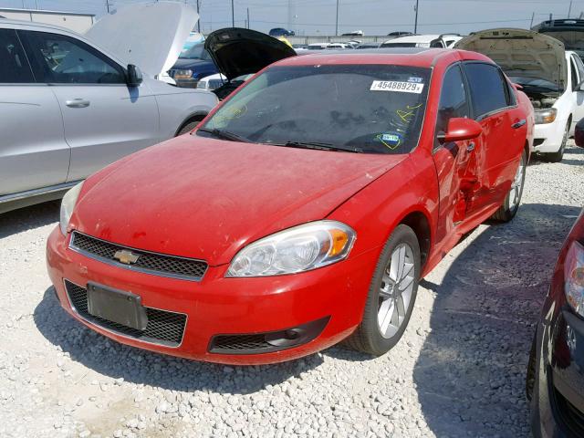 2G1WC5E38D1163189 - 2013 CHEVROLET IMPALA LTZ RED photo 2