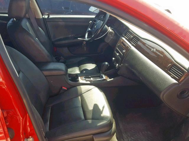 2G1WC5E38D1163189 - 2013 CHEVROLET IMPALA LTZ RED photo 5