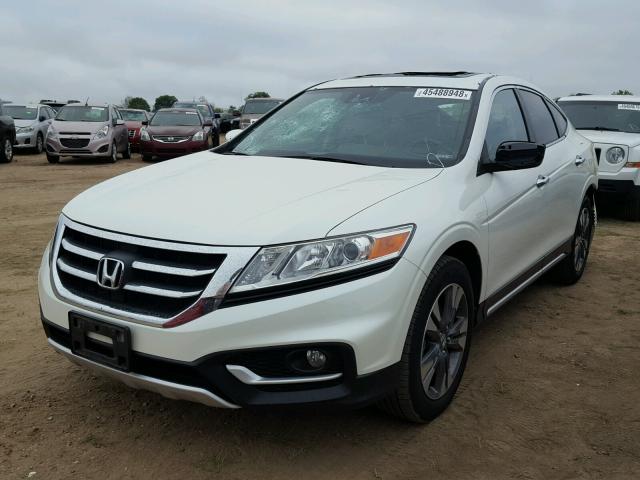 5J6TF2H59FL000328 - 2015 HONDA CROSSTOUR WHITE photo 2