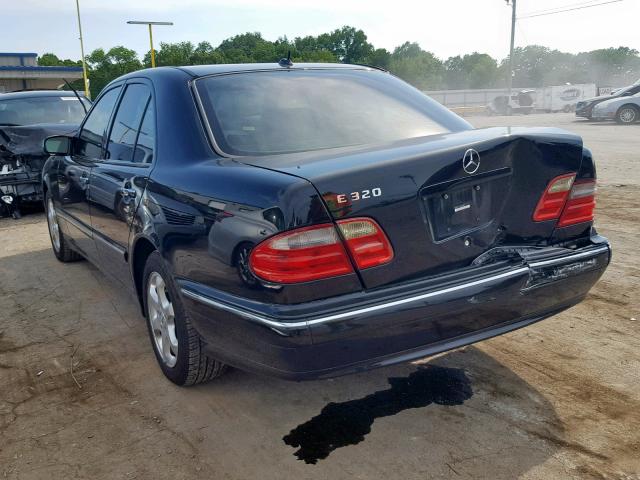 WDBJF65J12B415664 - 2002 MERCEDES-BENZ E 320 BLACK photo 3