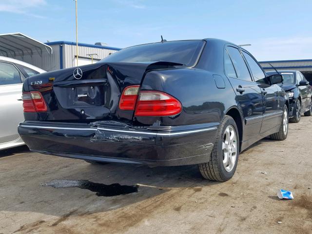 WDBJF65J12B415664 - 2002 MERCEDES-BENZ E 320 BLACK photo 4