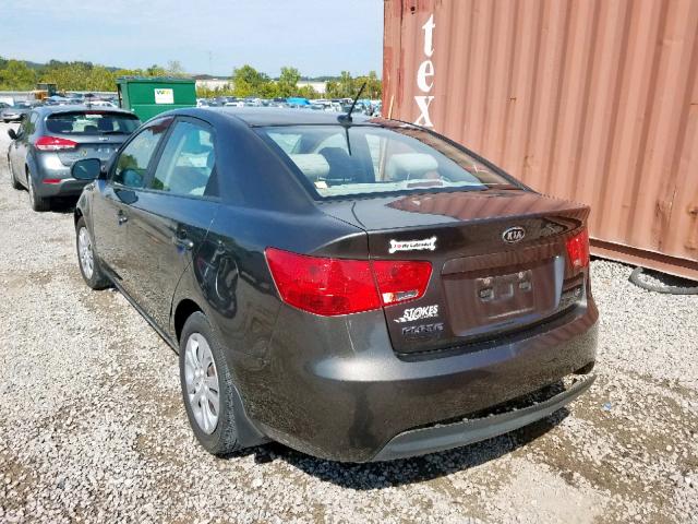 KNAFU4A2XB5443748 - 2011 KIA FORTE EX CHARCOAL photo 3