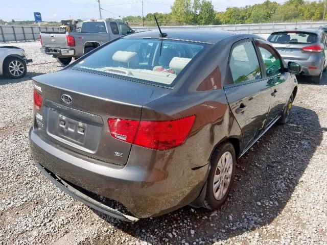 KNAFU4A2XB5443748 - 2011 KIA FORTE EX CHARCOAL photo 4