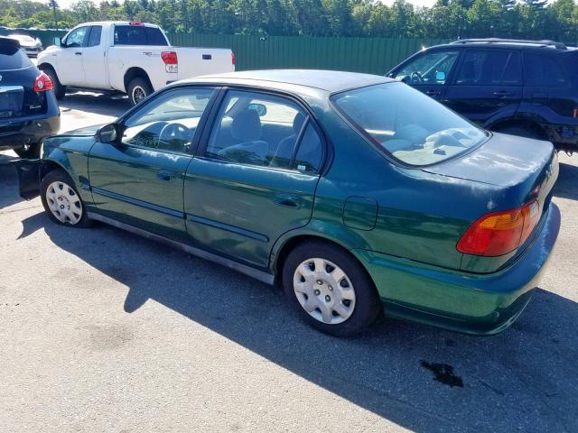 2HGEJ6614YH507238 - 2000 HONDA CIVIC BASE GREEN photo 3