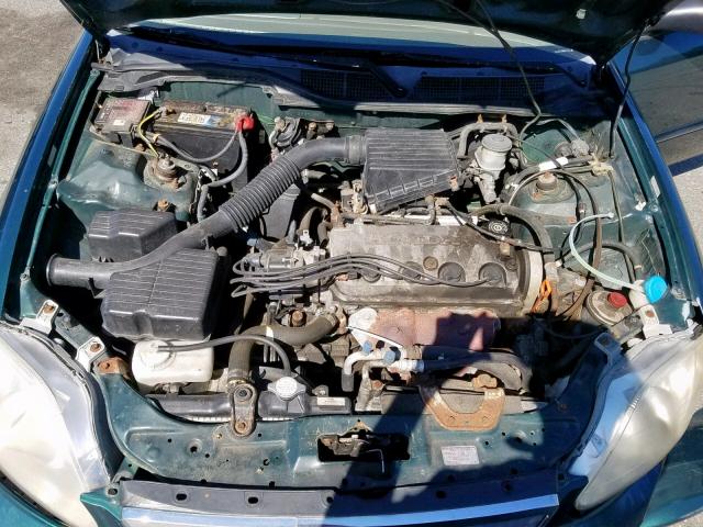 2HGEJ6614YH507238 - 2000 HONDA CIVIC BASE GREEN photo 7