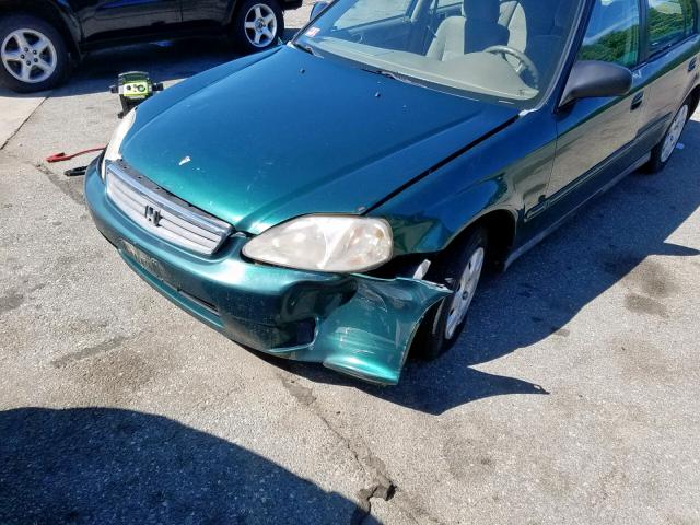 2HGEJ6614YH507238 - 2000 HONDA CIVIC BASE GREEN photo 9