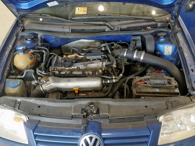 3VWSE69M02M065334 - 2002 VOLKSWAGEN JETTA GLS BLUE photo 7