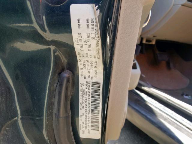 1J8HH58N26C107303 - 2006 JEEP COMMANDER BLACK photo 10