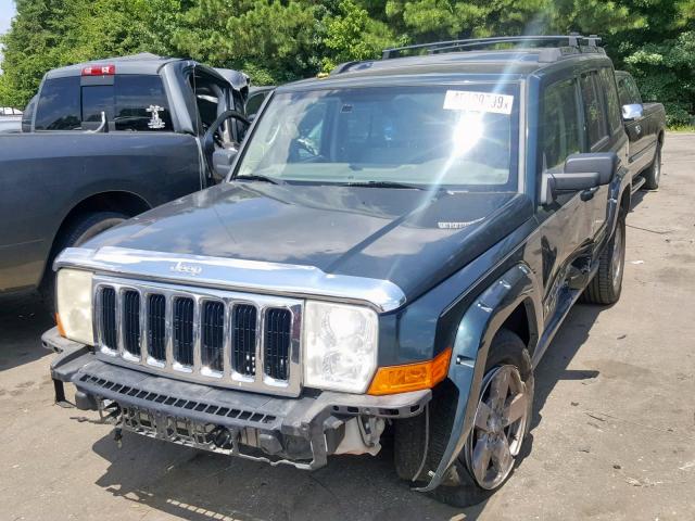 1J8HH58N26C107303 - 2006 JEEP COMMANDER BLACK photo 2