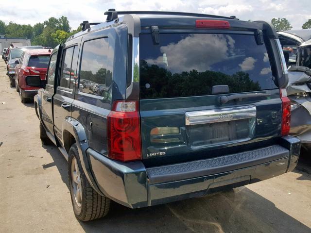 1J8HH58N26C107303 - 2006 JEEP COMMANDER BLACK photo 3