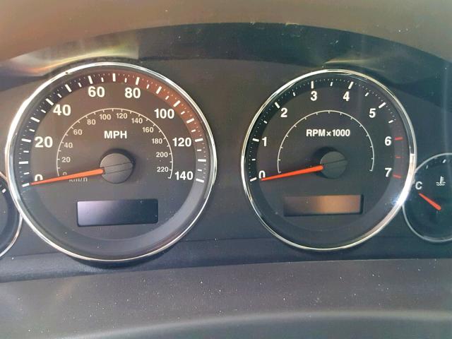 1J8HH58N26C107303 - 2006 JEEP COMMANDER BLACK photo 8