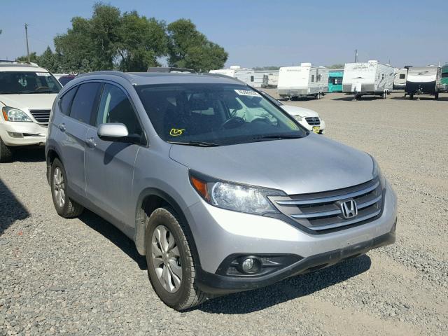 2HKRM4H77EH675648 - 2014 HONDA CR-V EXL GRAY photo 1