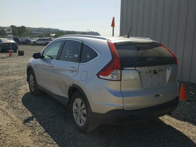 2HKRM4H77EH675648 - 2014 HONDA CR-V EXL GRAY photo 3