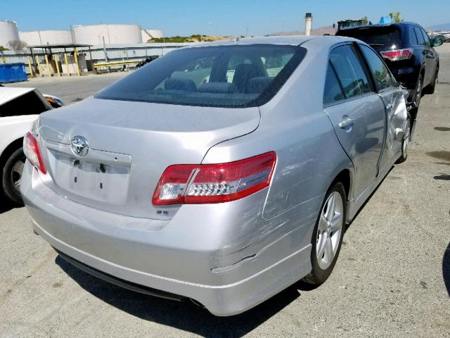 4T1BF3EK4AU006618 - 2010 TOYOTA CAMRY BASE SILVER photo 4