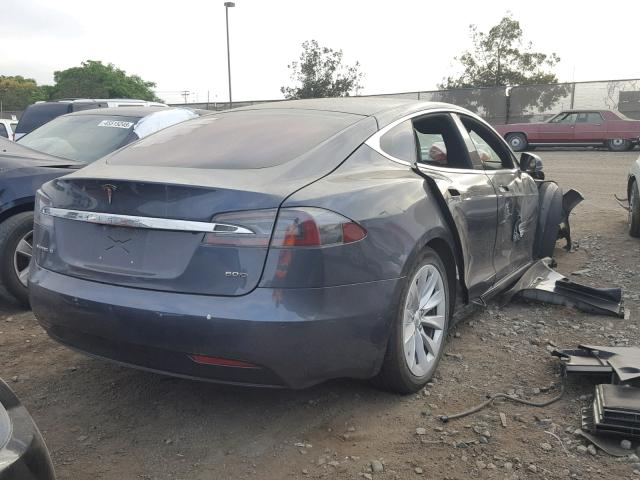 5YJSA1E22GF176808 - 2016 TESLA MODEL S GRAY photo 4