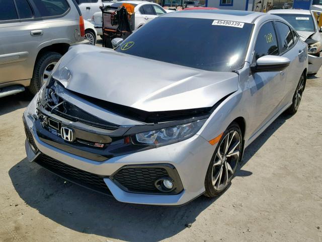 2HGFC1E52KH705507 - 2019 HONDA CIVIC SI SILVER photo 2