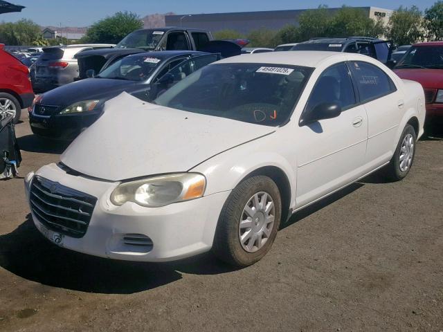 1C3EL46X94N167527 - 2004 CHRYSLER SEBRING LX WHITE photo 2