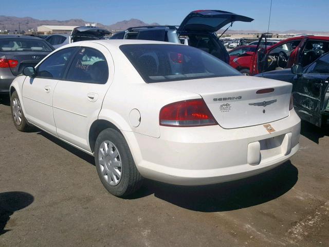 1C3EL46X94N167527 - 2004 CHRYSLER SEBRING LX WHITE photo 3