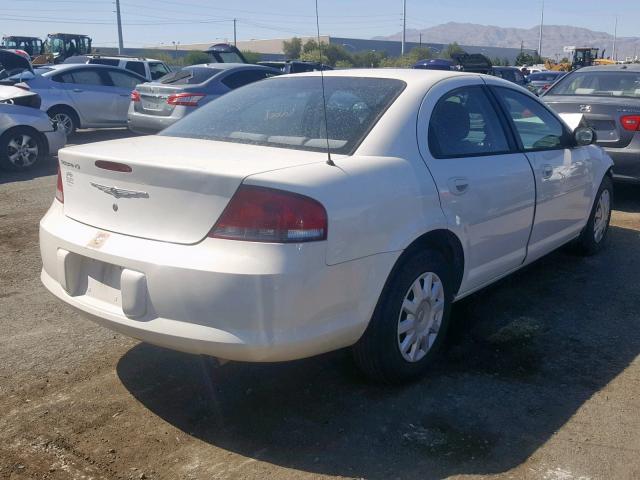 1C3EL46X94N167527 - 2004 CHRYSLER SEBRING LX WHITE photo 4