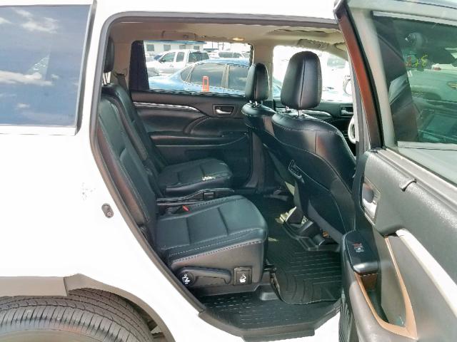 5TDYZRFHXHS218787 - 2017 TOYOTA HIGHLANDER WHITE photo 6