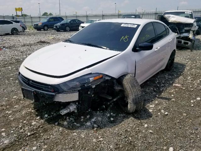 1C3CDFFA0GD808716 - 2016 DODGE DART SXT S WHITE photo 2