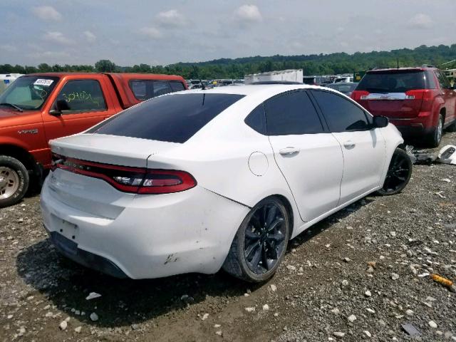 1C3CDFFA0GD808716 - 2016 DODGE DART SXT S WHITE photo 4