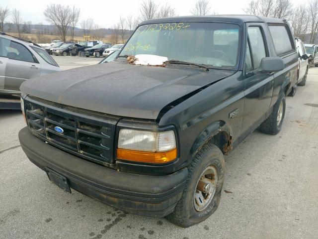 1FMEU15H0TLB36951 - 1996 FORD BRONCO U10 BLACK photo 2