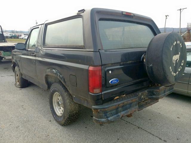 1FMEU15H0TLB36951 - 1996 FORD BRONCO U10 BLACK photo 3